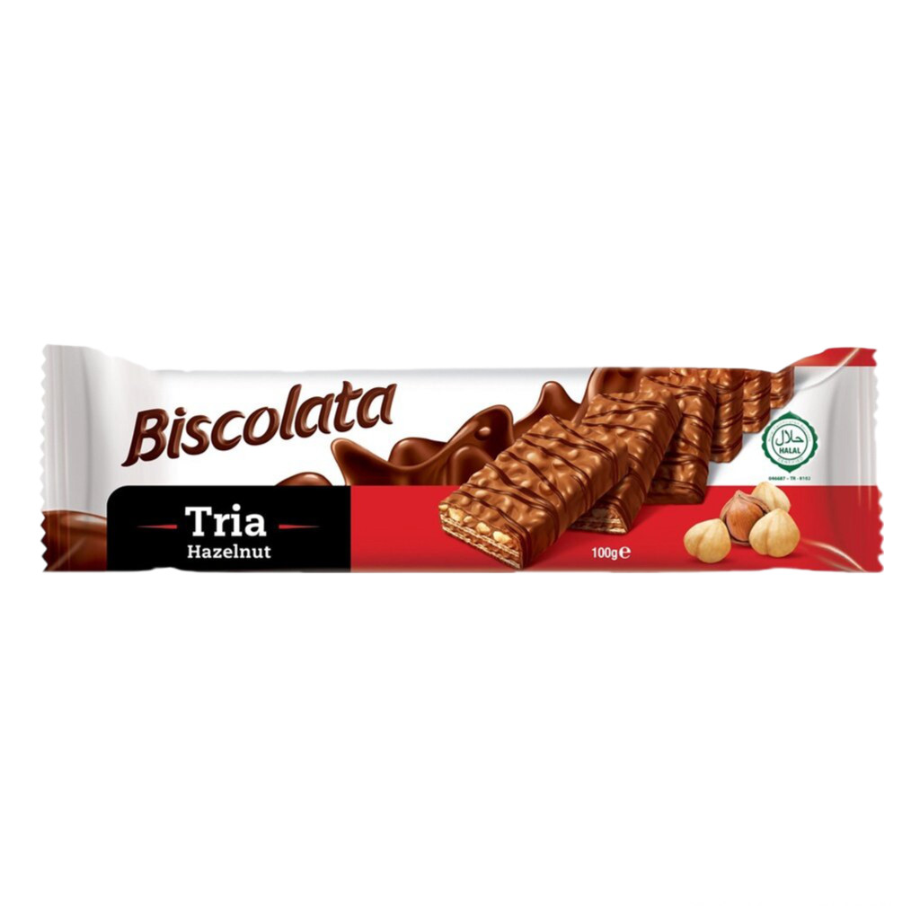 BISCOLATA TRIA HAZELNUT  100G